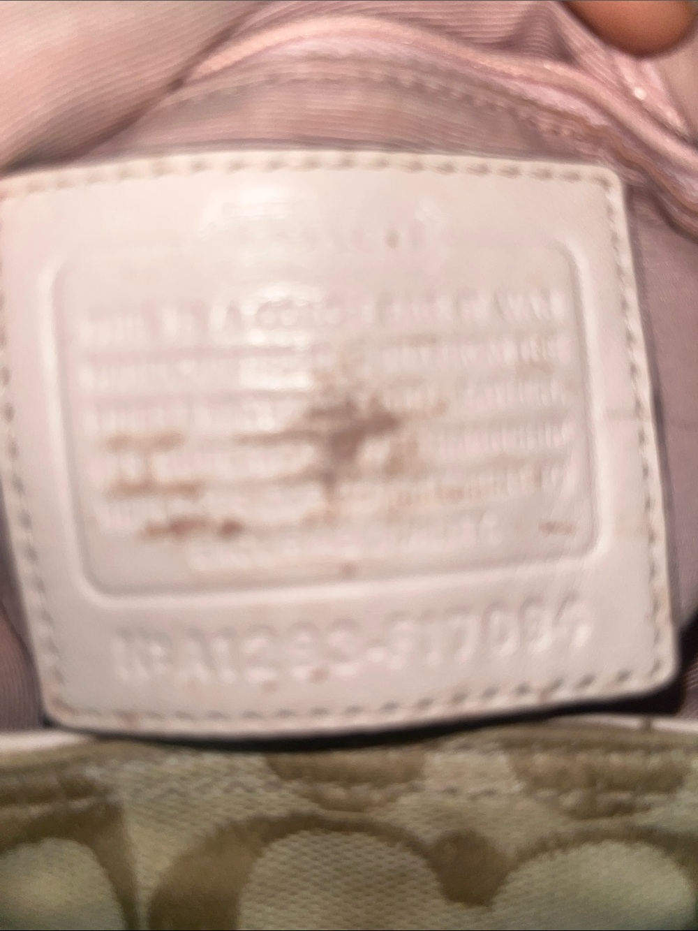 Coach Signature Soho Hobo bag featuring khaki monogram canvas and ivory leather - Picture 9 of 13